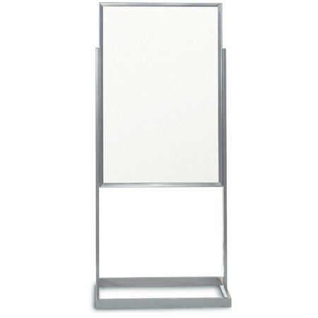 United Visual Products Sliding Door Indoor Enclosed Corkboard, 4 UV9025ACSH-WHITE-AMETHY